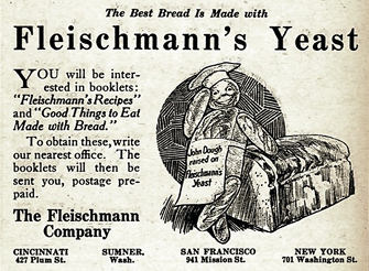 Old Fleischmann's Yeast print ad